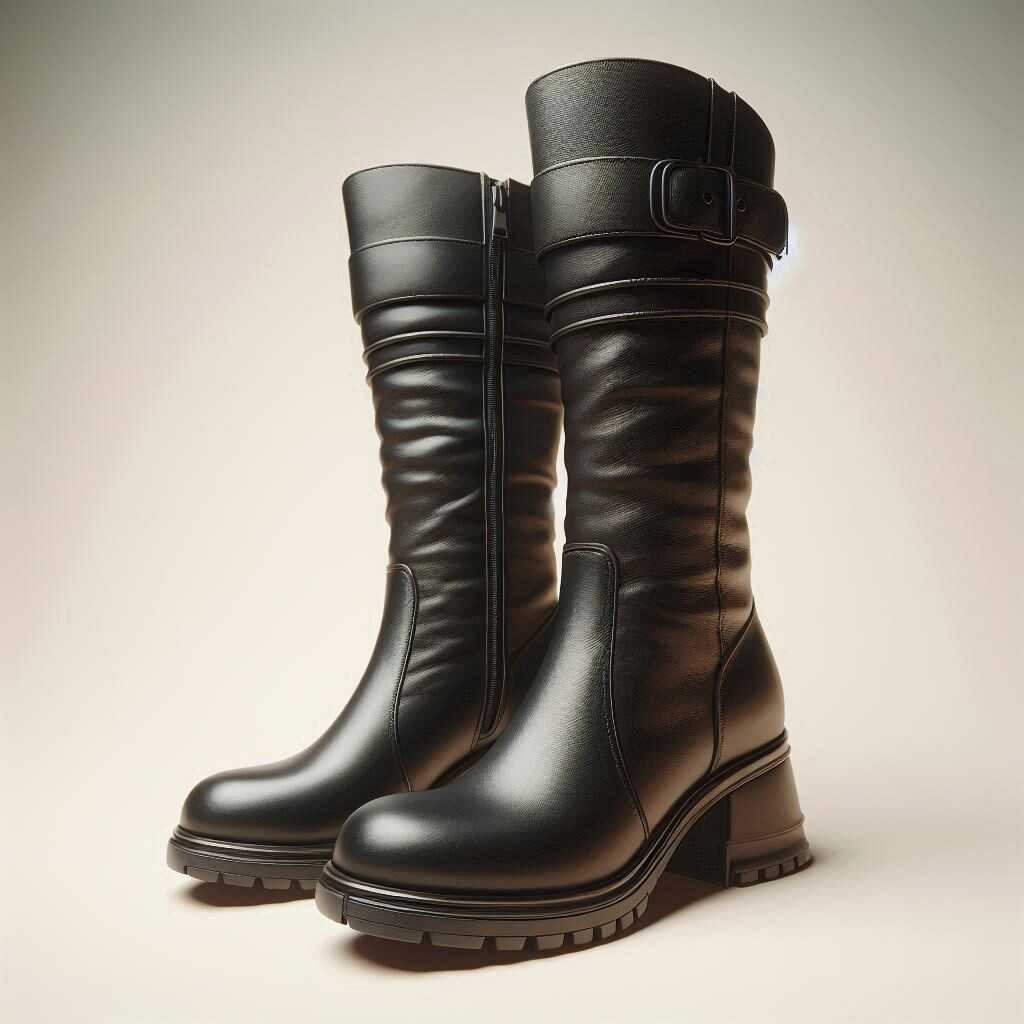 cizme negre inalte femei