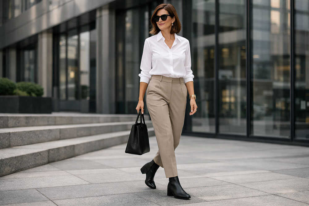 stil-office-dama-cu-ghete-bite-confortabile